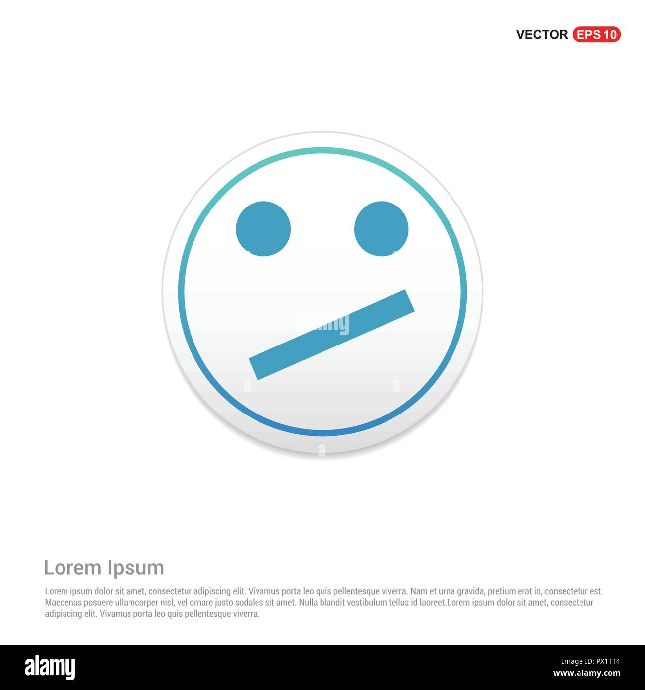 Emoji Symbol Hexa weißen Hintergrund Symbol Vorlage Gratis Vektor