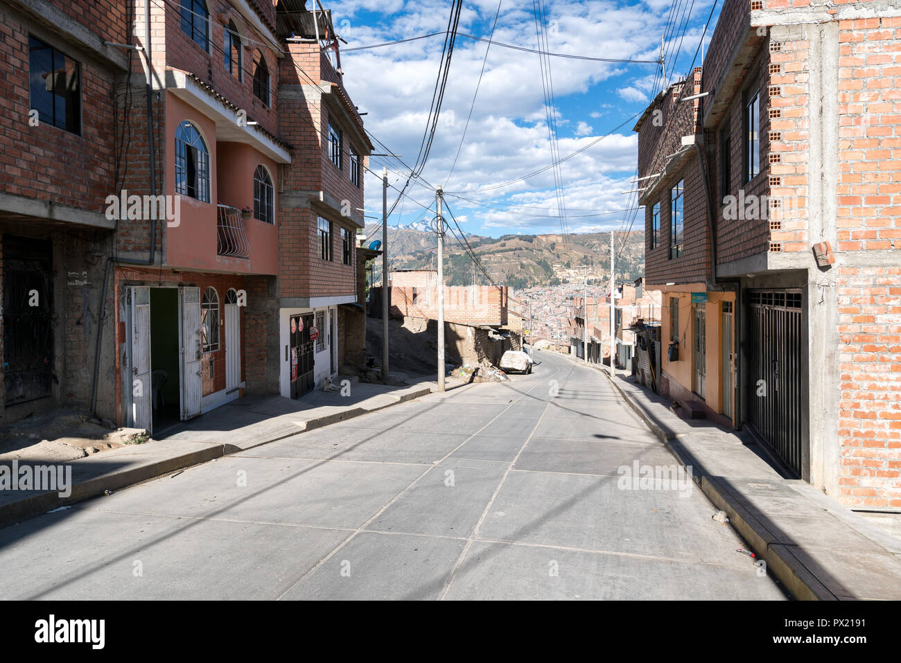 Gebäude in Huaraz, Peru Stockfoto