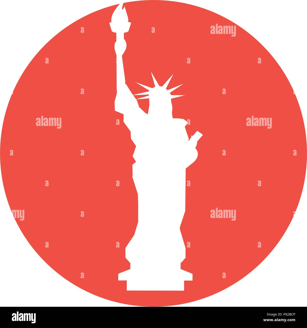 Freiheitsstatue Liberty-Symbol Stock Vektor