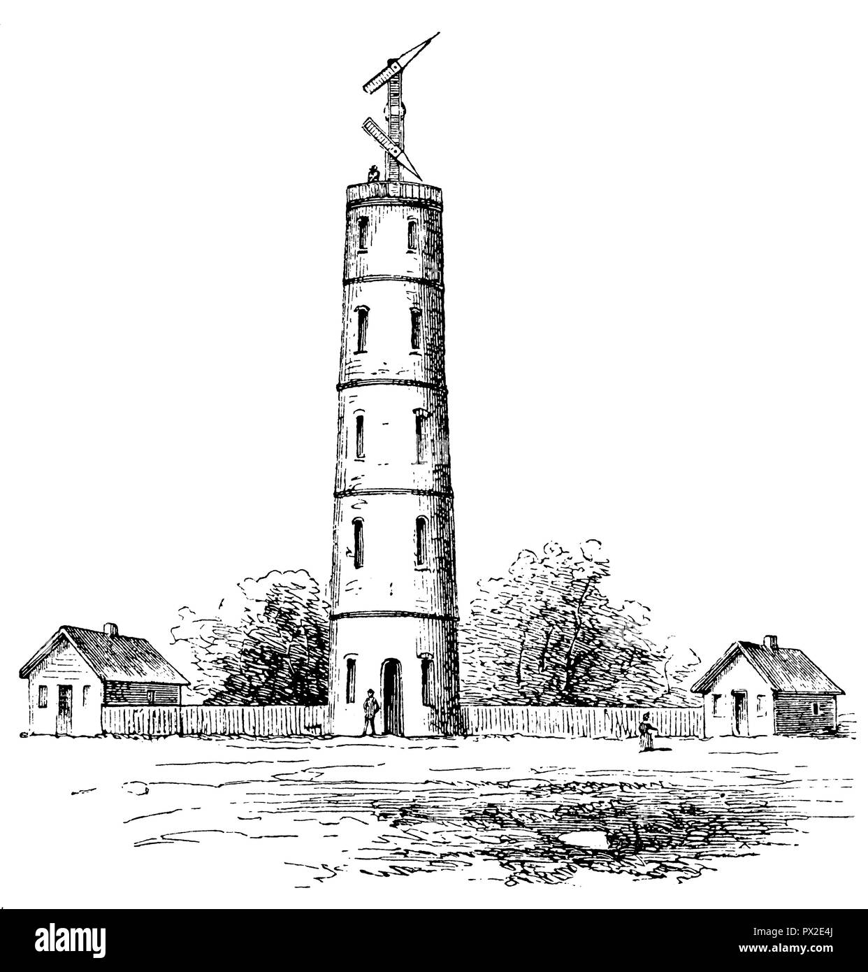 Russische optische Telegrafenstation, Stockfoto