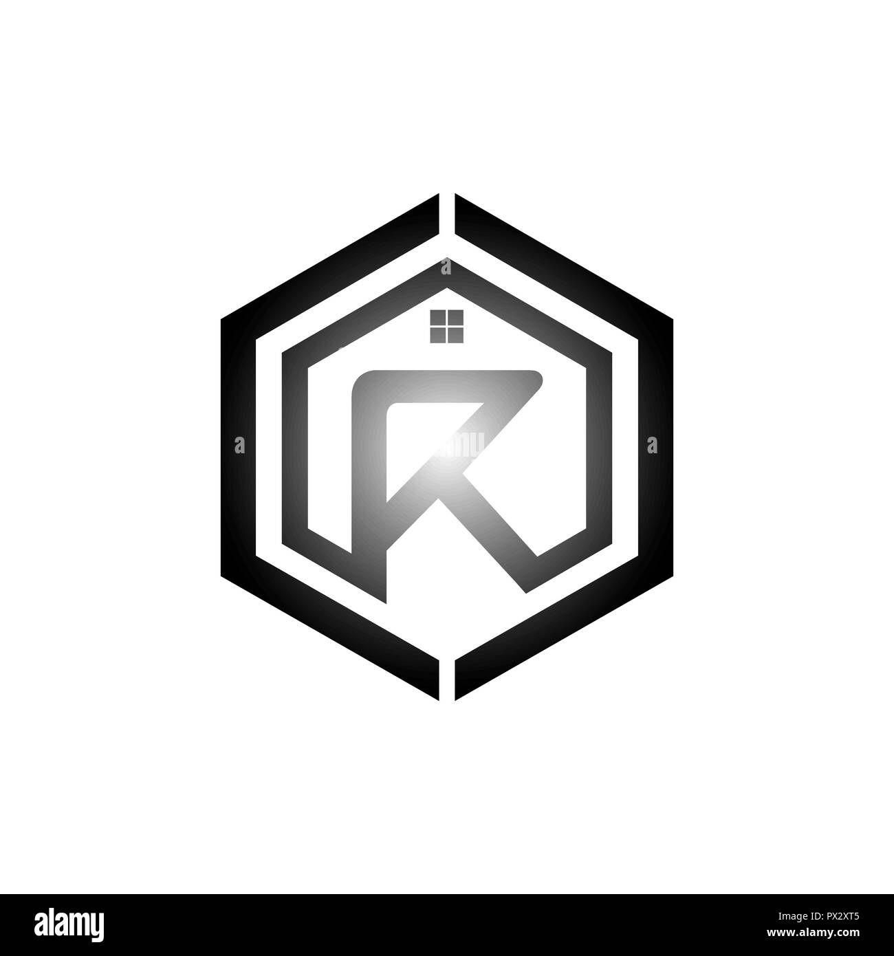 Buchstabe R Logo Design Element mit Business Card illustration Vektor Logo Vorlage Stock Vektor