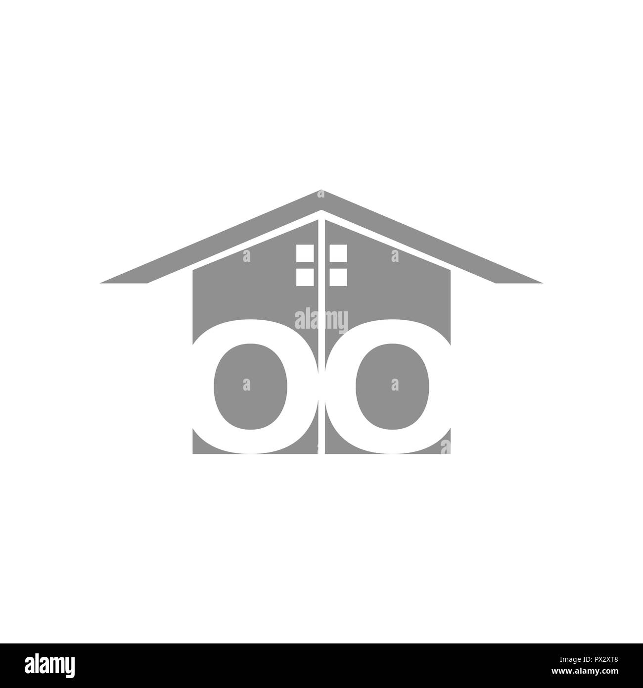 Kreative home smart-Logo Details mit sauberen Hintergrund Stock Vektor