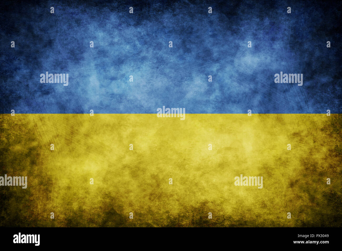 Grunge ukrainische Flagge Stockfotografie - Alamy