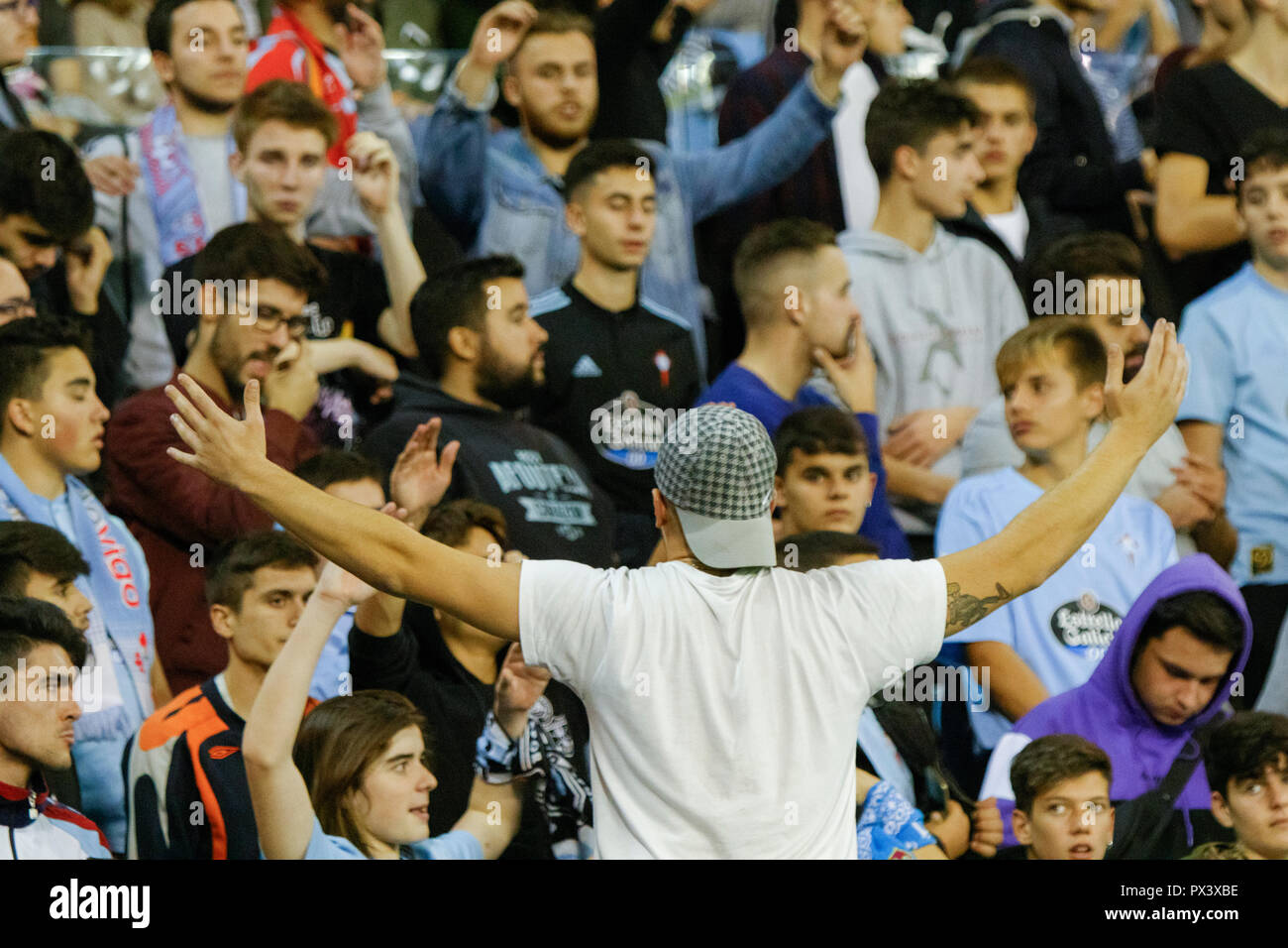 Vigo, Spanien. 20 Okt, 2018. La Liga Match zwischen Real Club Celta de Vigo und Deportivo Alaves in Balaidos Stadium; Vigo, Endstand 0-1. Credit: Brais Seara/Alamy leben Nachrichten Stockfoto
