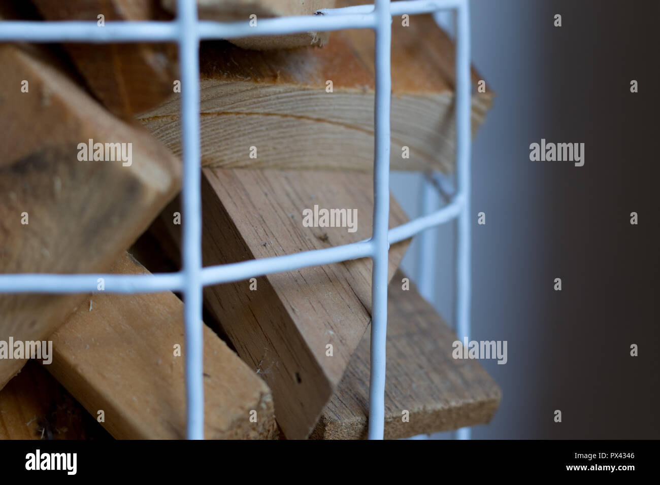 Close Up Holzresten Stockfoto