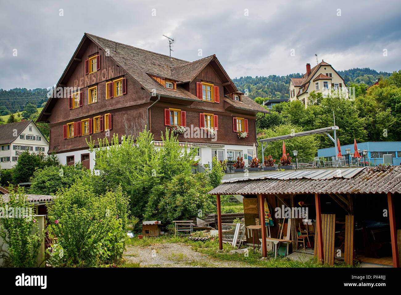 Pension Wellenhof in Lochau Vorarlberg Österreich Stockfoto