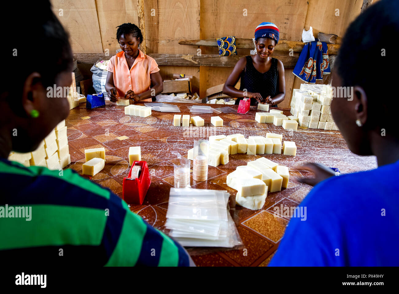 Soap Factory in LomÃ©, Togo. Stockfoto