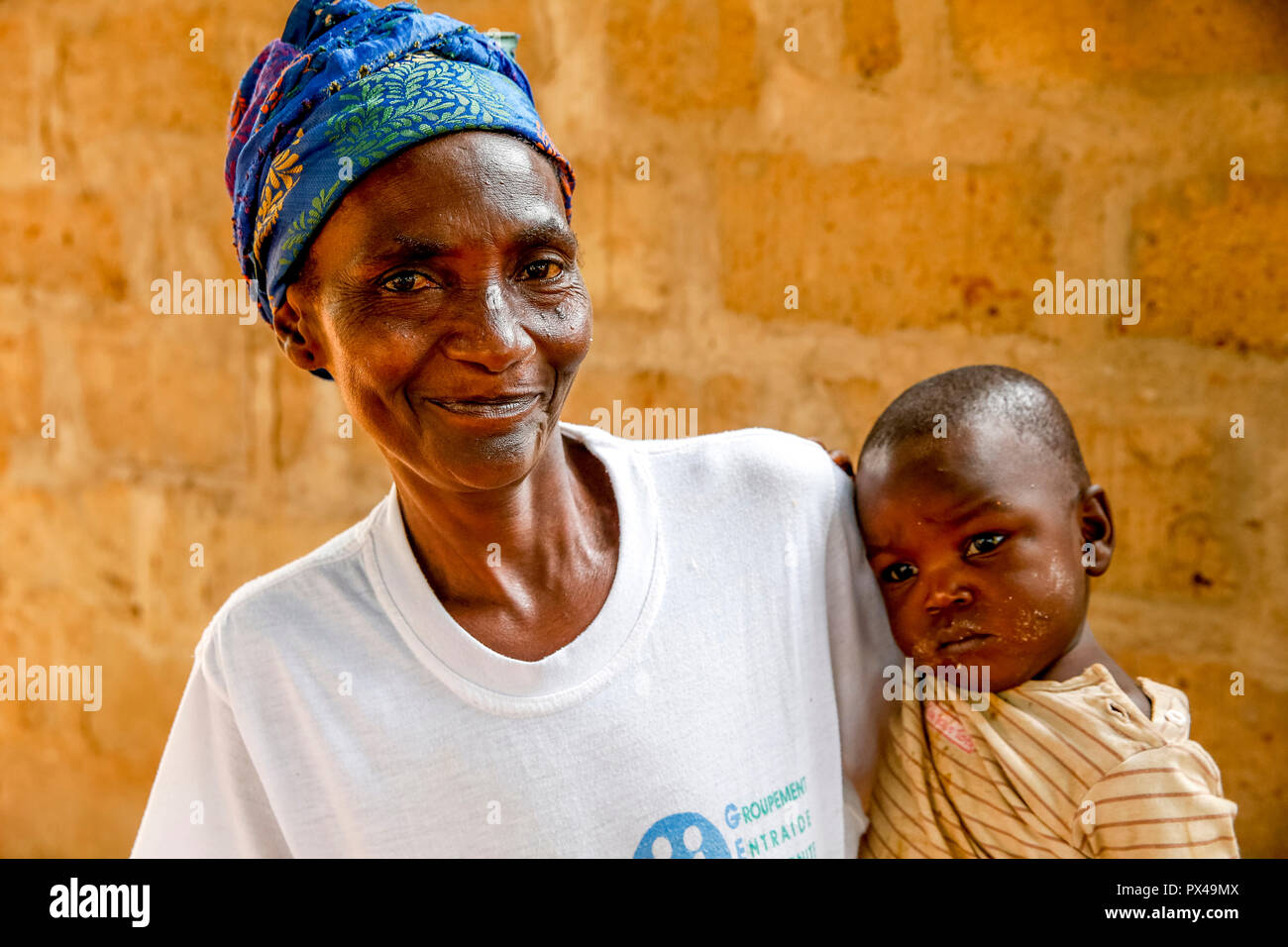 Frau in Togo LomÃ©, Togo. Stockfoto