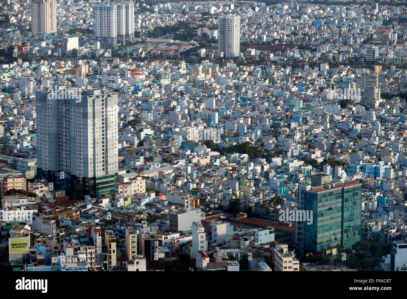 Stadtbild von Ho Chin Minh Skyline. Ho Chi Minh City. Vietnam. Stockfoto