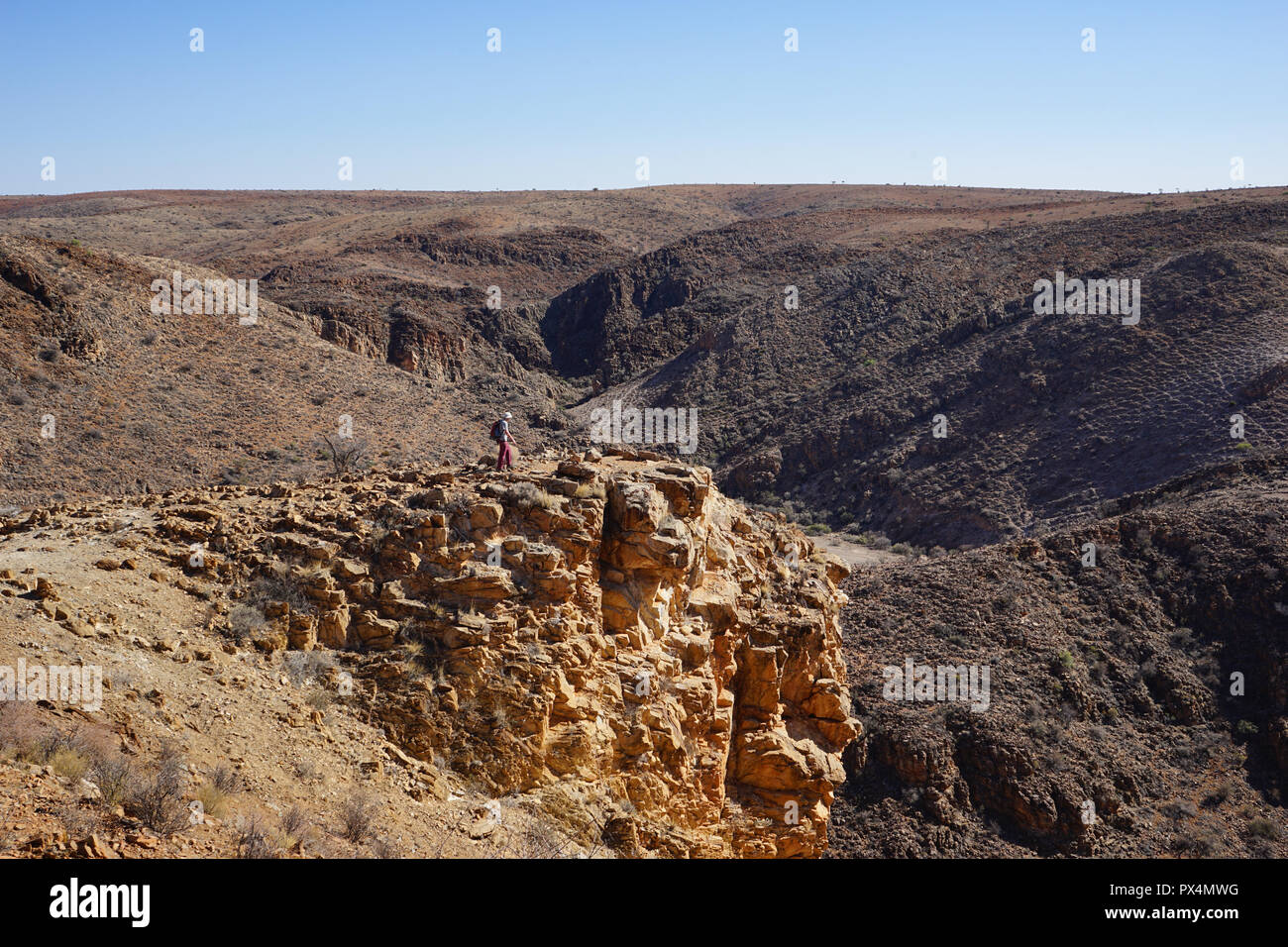 Landschaft am OliveTrail, Naukluft Gebirge, Namib-Naukluft Park, Namibia, Afrika/Namib-Naukluft-Nationalpark Stockfoto