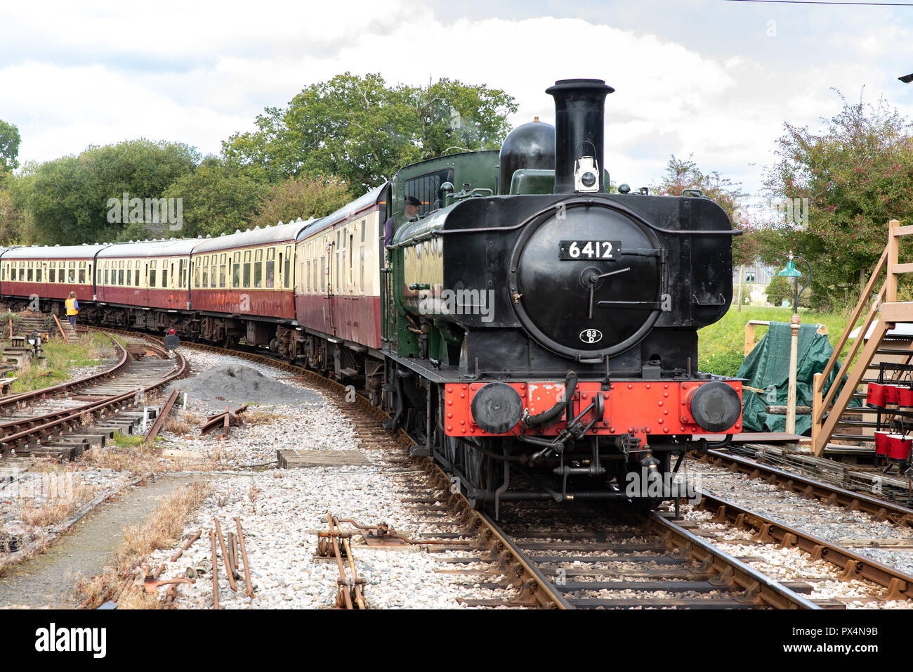 South Devon Railway Line (Museumsbahn). Stockfoto