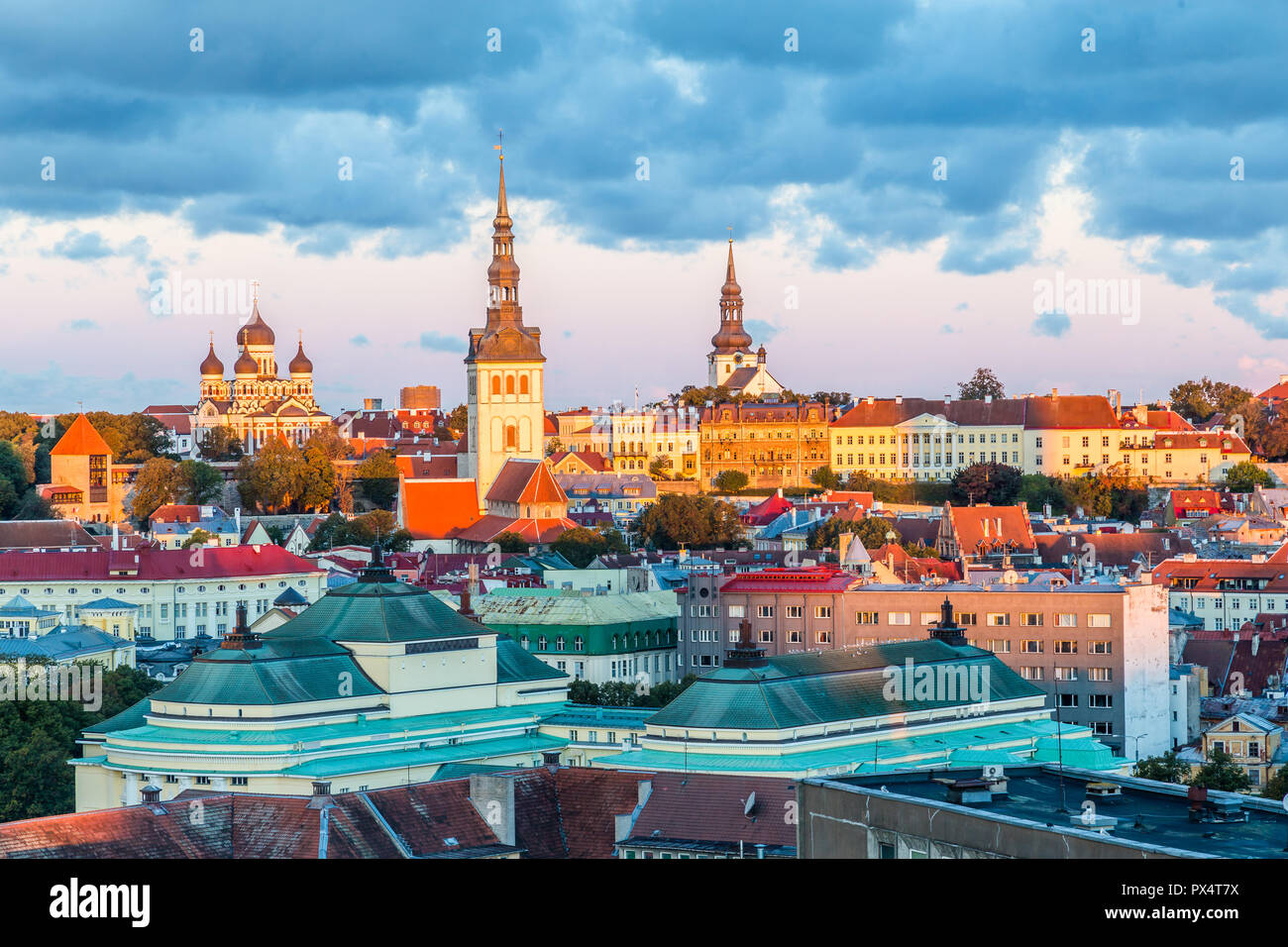 Stadtbild von Talinn in Estland Stockfoto