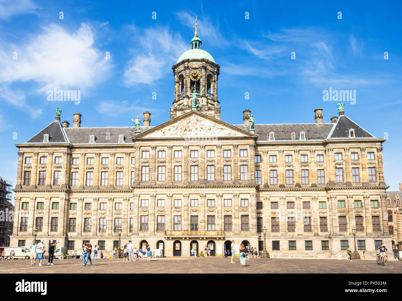 Der Königliche Palast in Amsterdam Koninklijk Paleis in Dam Square Amsterdam Amsterdam, Niederlande Holland EU Europa Stockfoto