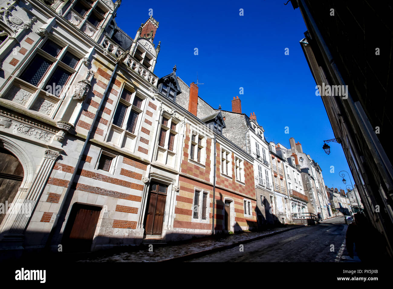 HÃ'tel d'Alluye, Blois, Frankreich. 16. Jahrhundert, im 19. Jahrhundert restauriert. Stockfoto