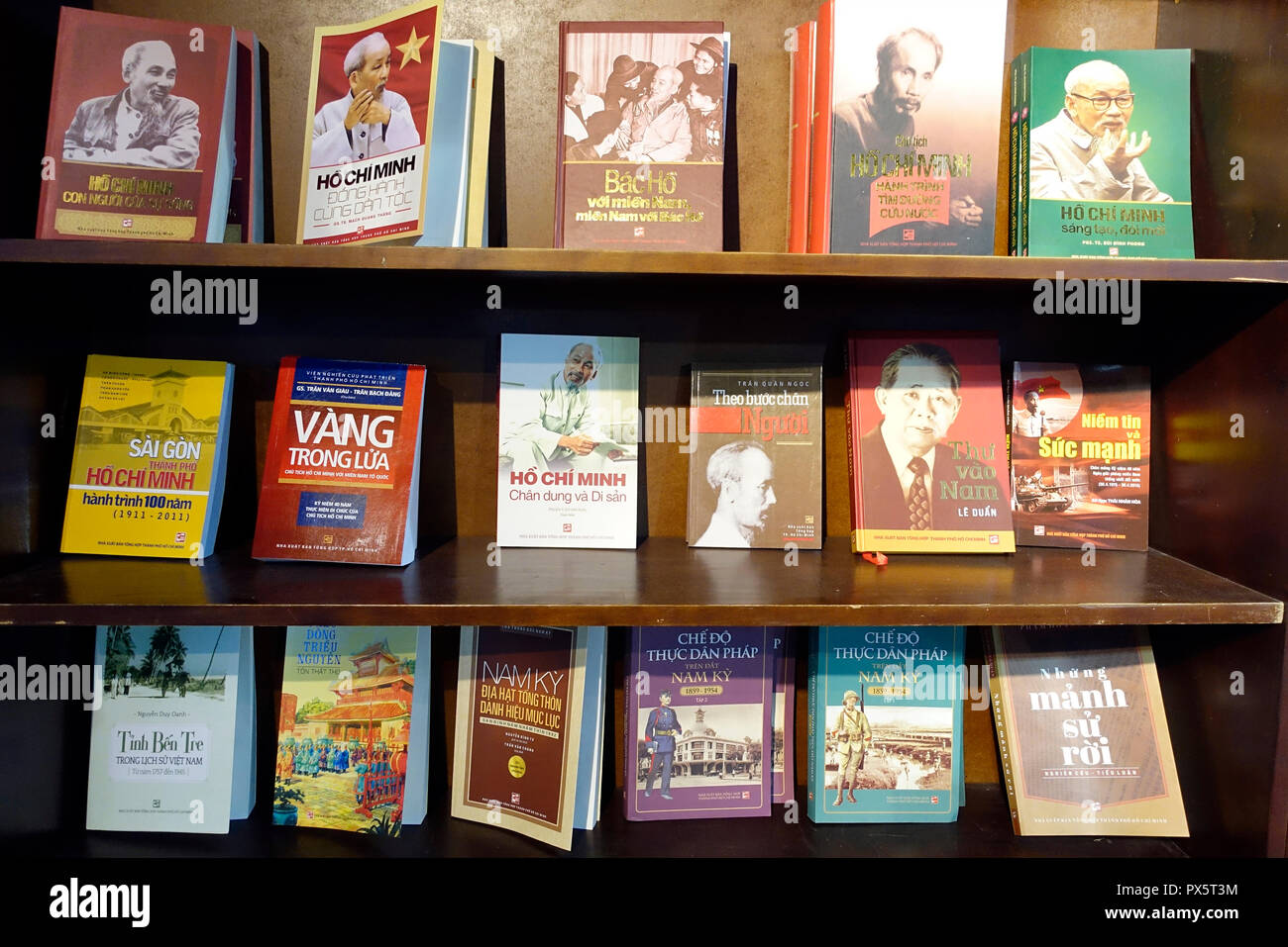 Stadt Buchmesse. Leader Ho Chi Minh. Bücher. Ho Chi Minh City. Vietnam. Stockfoto