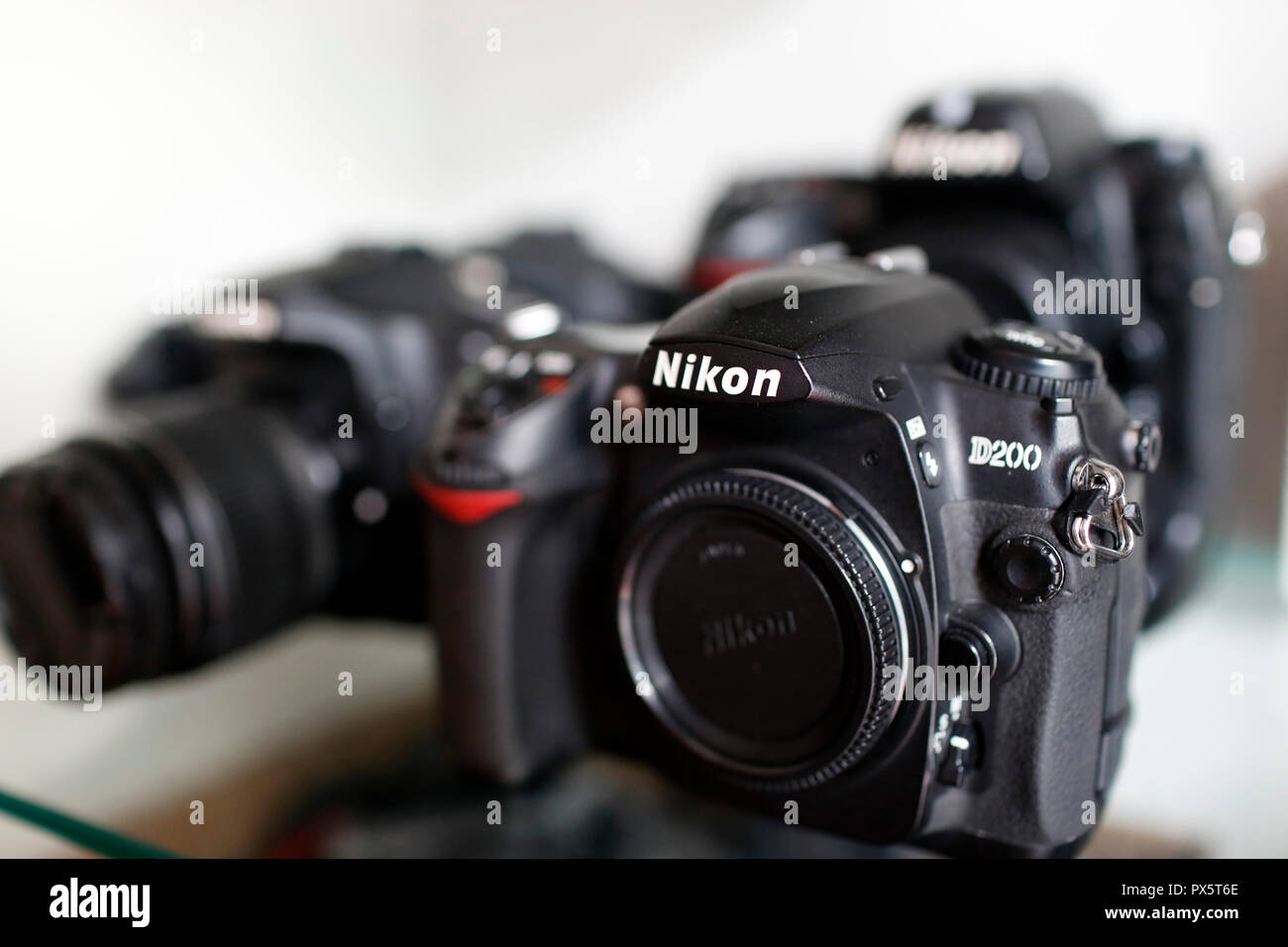 Second hand Nikon Digitalkamera zum Verkauf. Ho Chi Minh City. Vietnam. Stockfoto