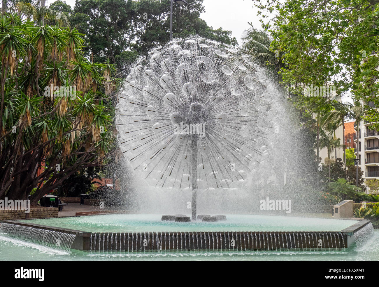 El Alamein Memorial Fountain in den Fitzroy Gardens Kings Cross, Sydney, NSW, Australien. Stockfoto