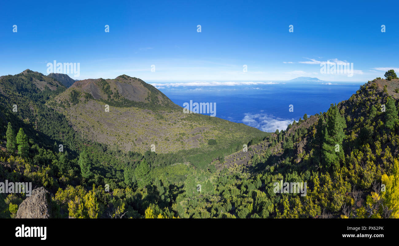 El Hierro - Blick auf den Vulkan Tanganasoga Stockfoto