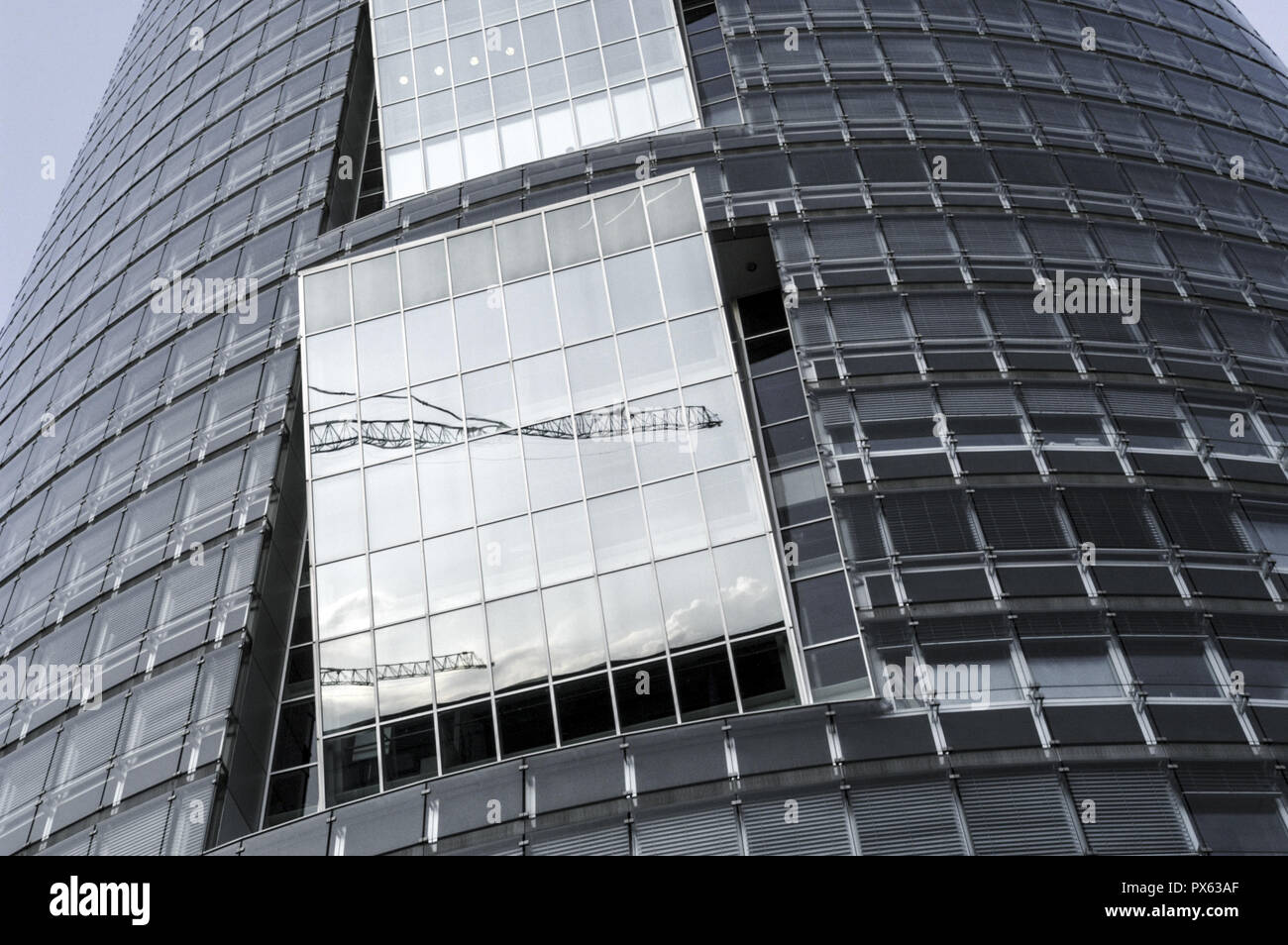 Andromeda Tower, Bank, Österreich, Wien, 22. Bezirk, Donaucity Stockfoto