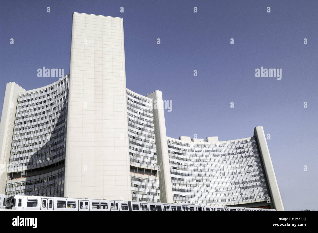 Uno-City Wien, Österreich, Wien, 22. Bezirk, UNO-City Stockfoto