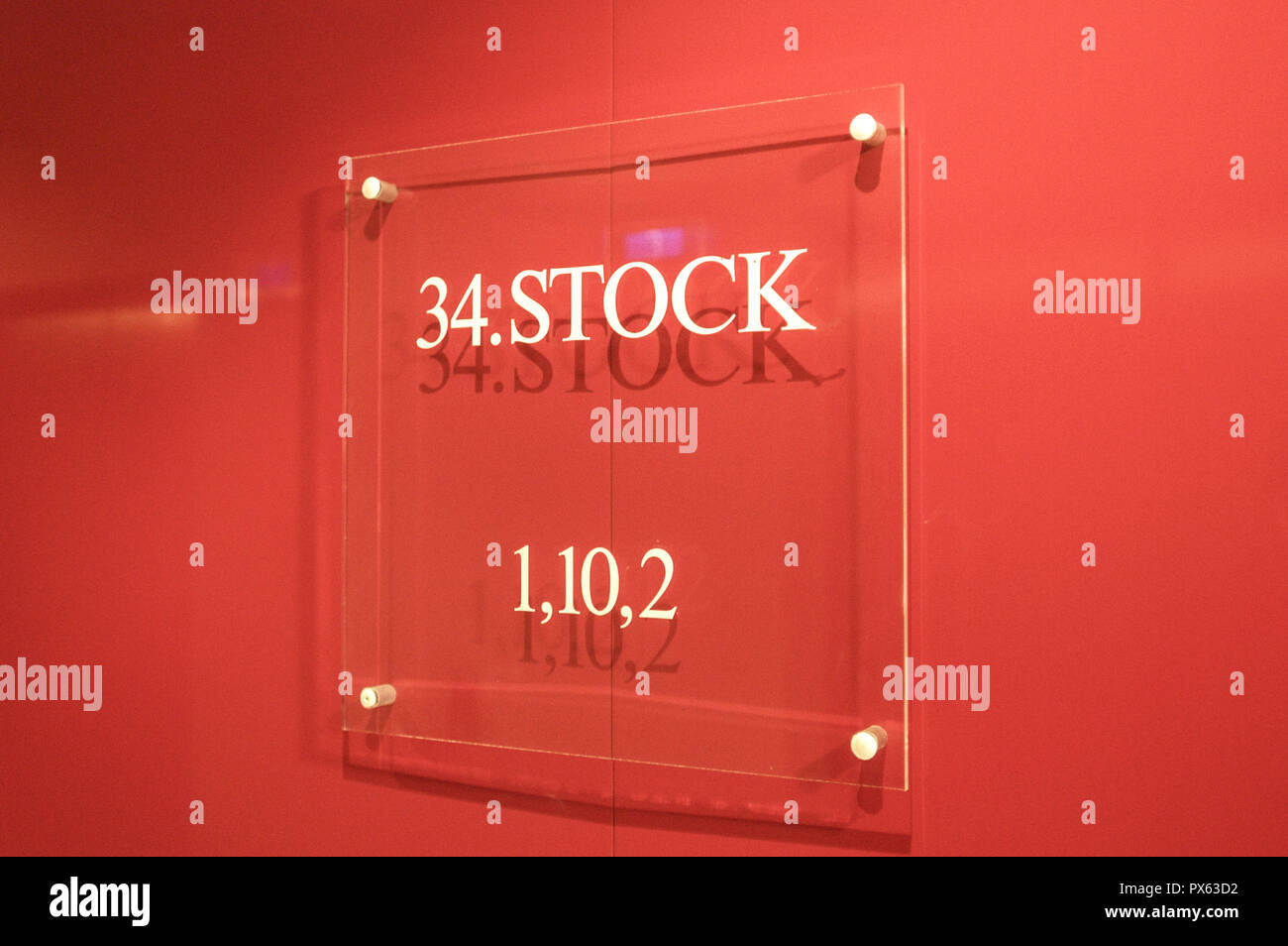 Donau, Turm, Österreich, Wien, 22. Bezirk, Donaucity Stockfoto