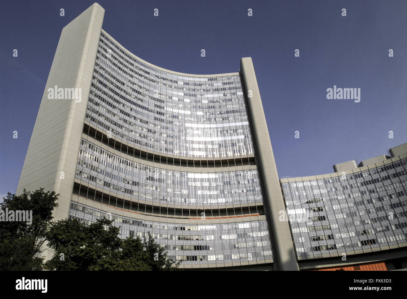Donau, Turm, Österreich, Wien, 22. Bezirk, Donaucity Stockfoto