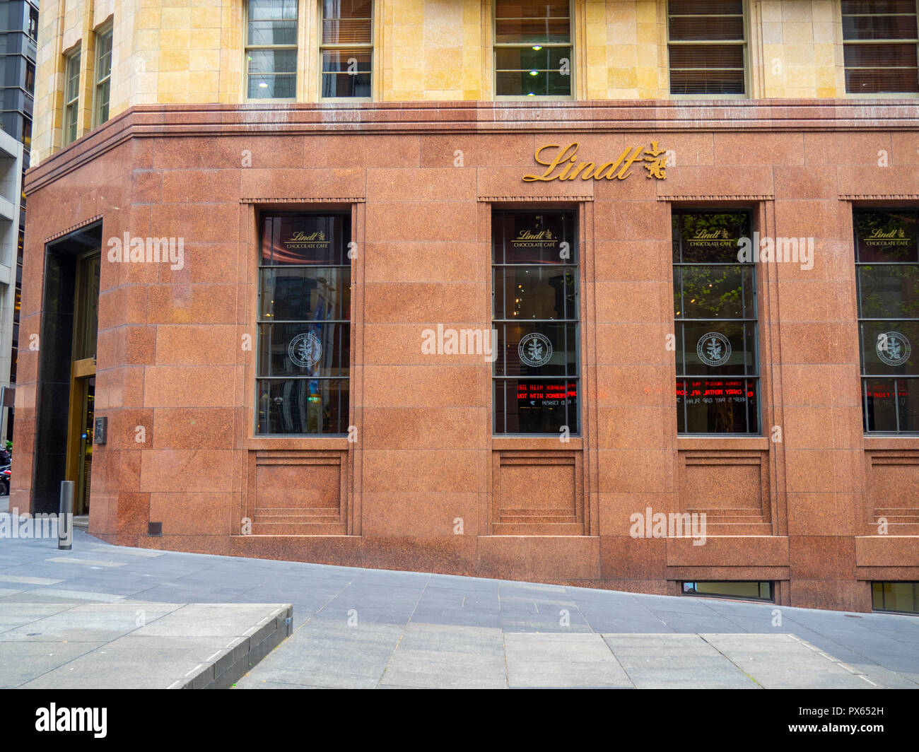 Lindt Cafe Martin Place Mall Sydney Nsw Australien Stockfotografie Alamy