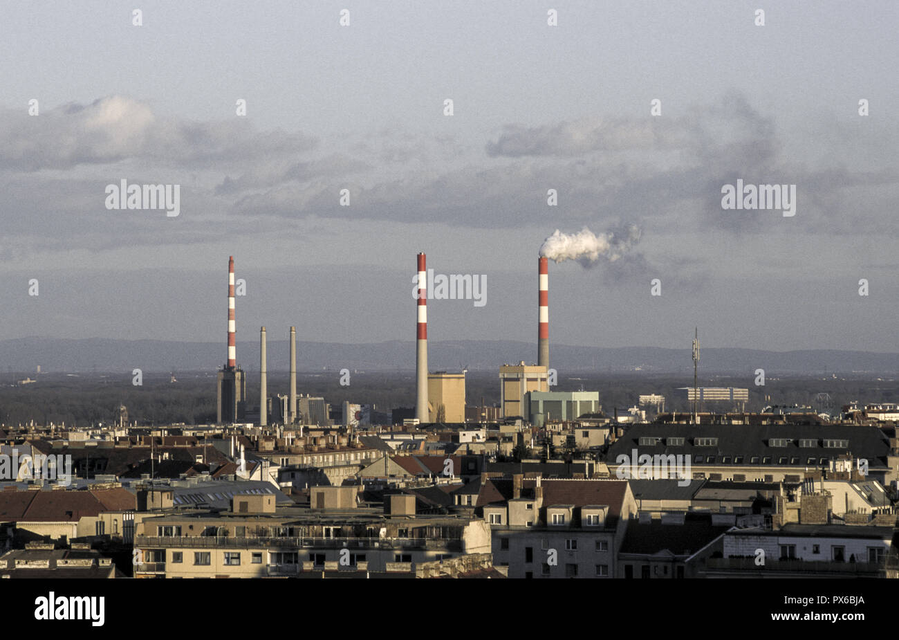 Blick auf Wien, Österreich, Wien, 10. Bezirk, Ansichten Stockfoto