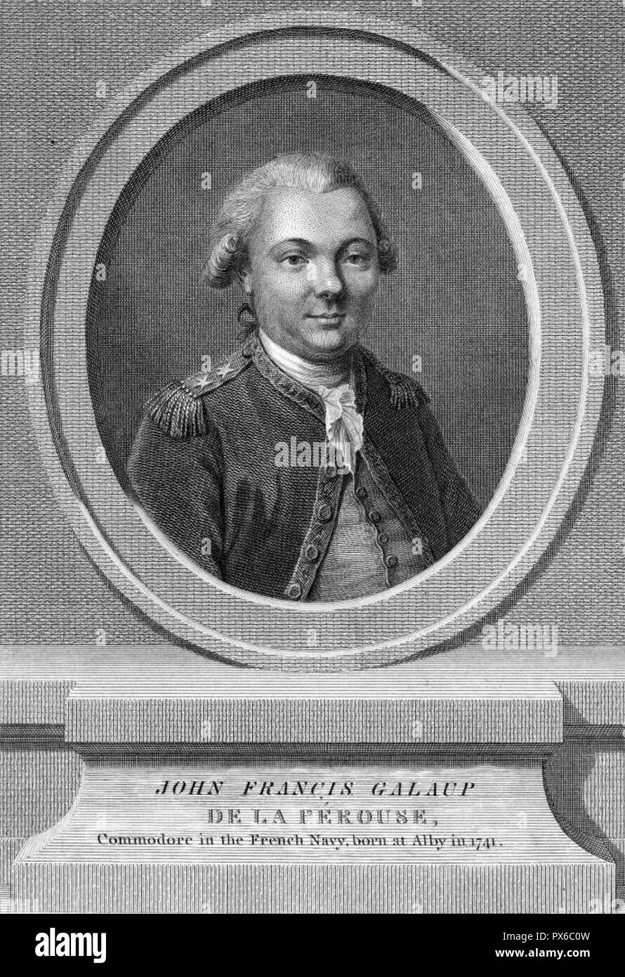 JEAN François de Galaup, comte de Lapérouse (1741-1788?), französischer Marineoffizier und Entdecker Stockfoto