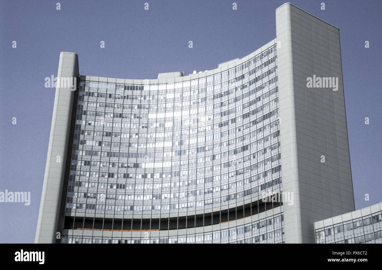 Uno-City Wien, Österreich, Wien, 22. Bezirk, UNO-City Stockfoto