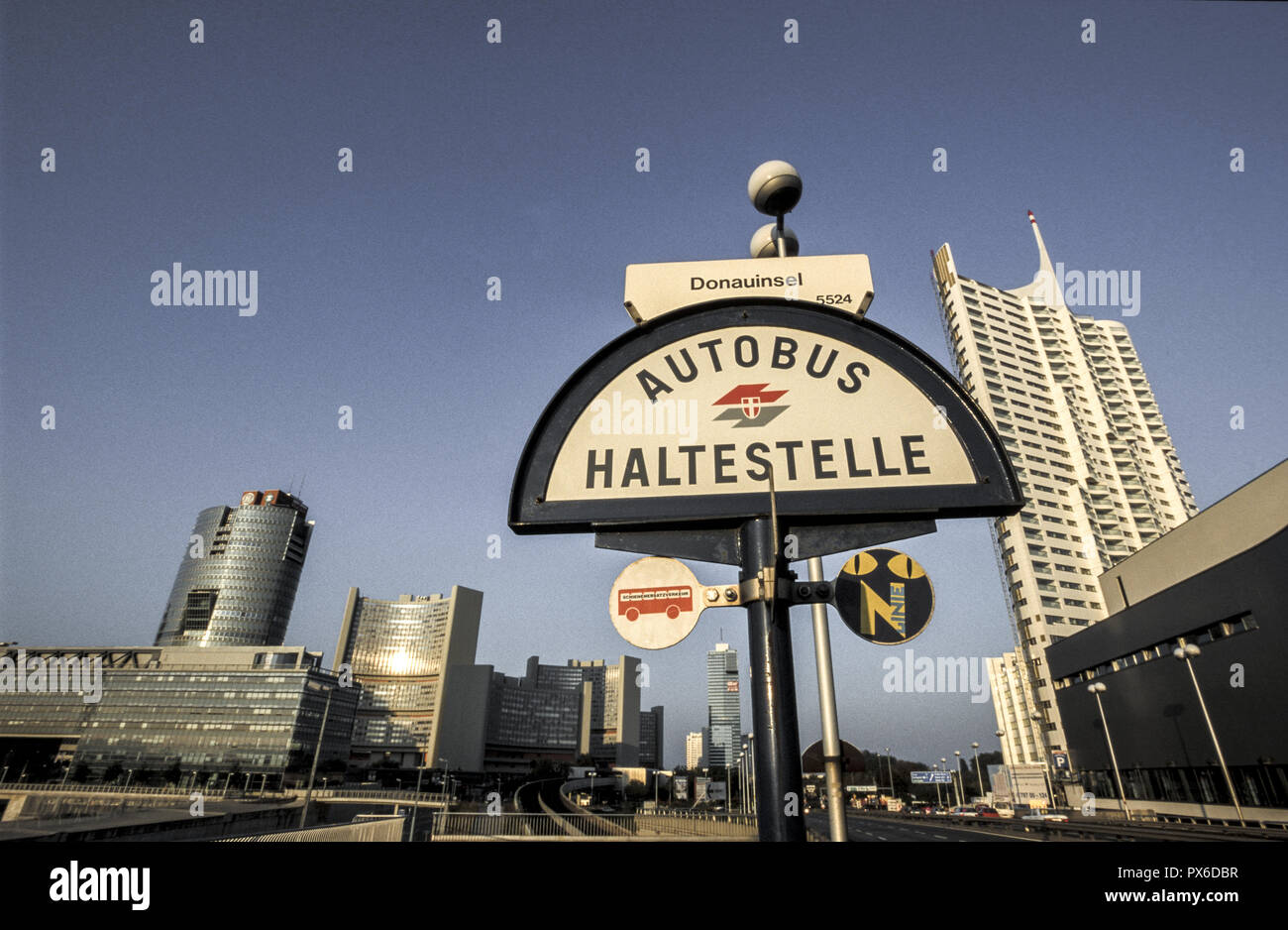 Donau City, Österreich, Wien, 22. Bezirk, Donaucity Stockfoto