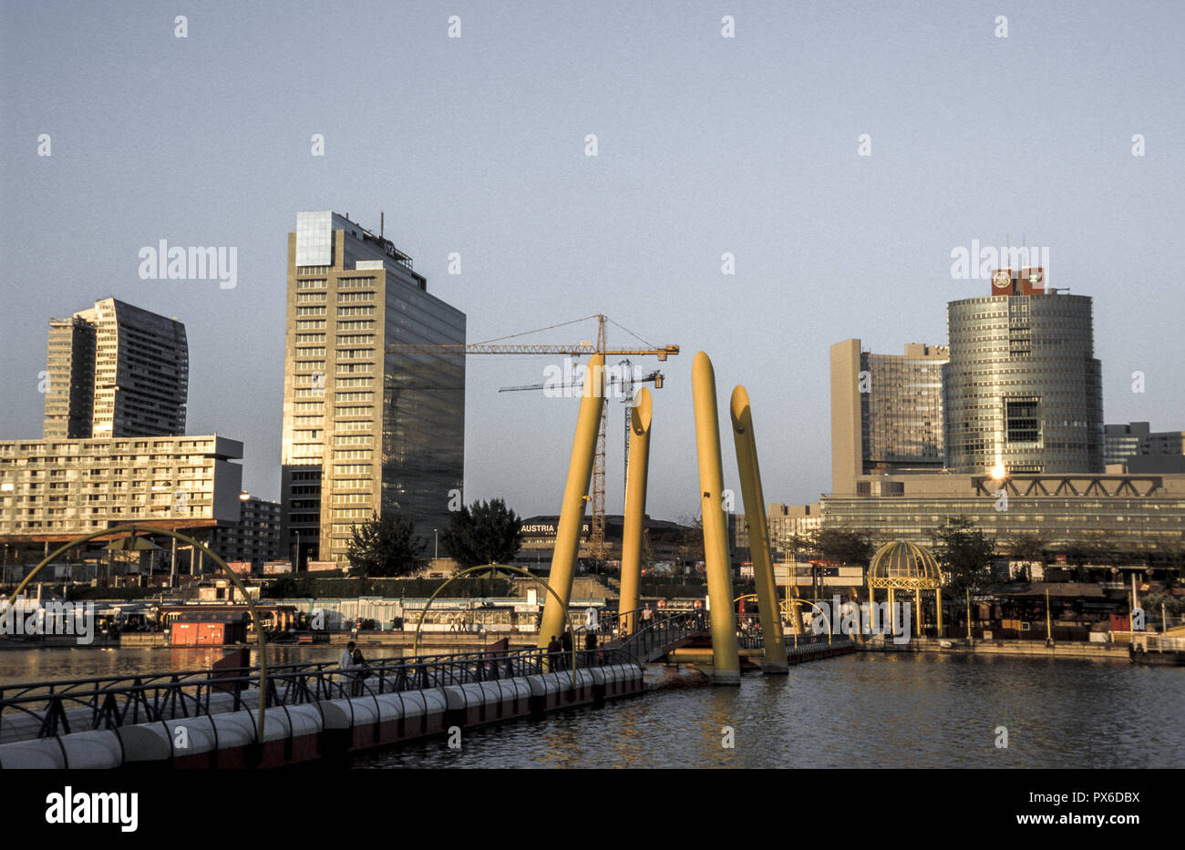 Donau City, Österreich, Wien, 22. Bezirk, Donaucity Stockfoto