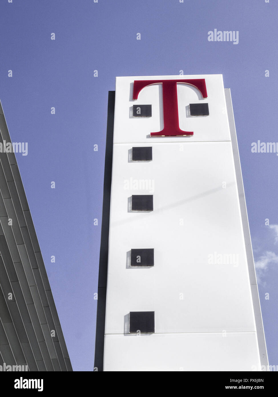 Wien, T-Mobile, T-Center St. Marx, Architektur Consult ZT (Domenig, Eisenköck, Peyker), Österreich, 3. Bezirk, St. Marx Stockfoto