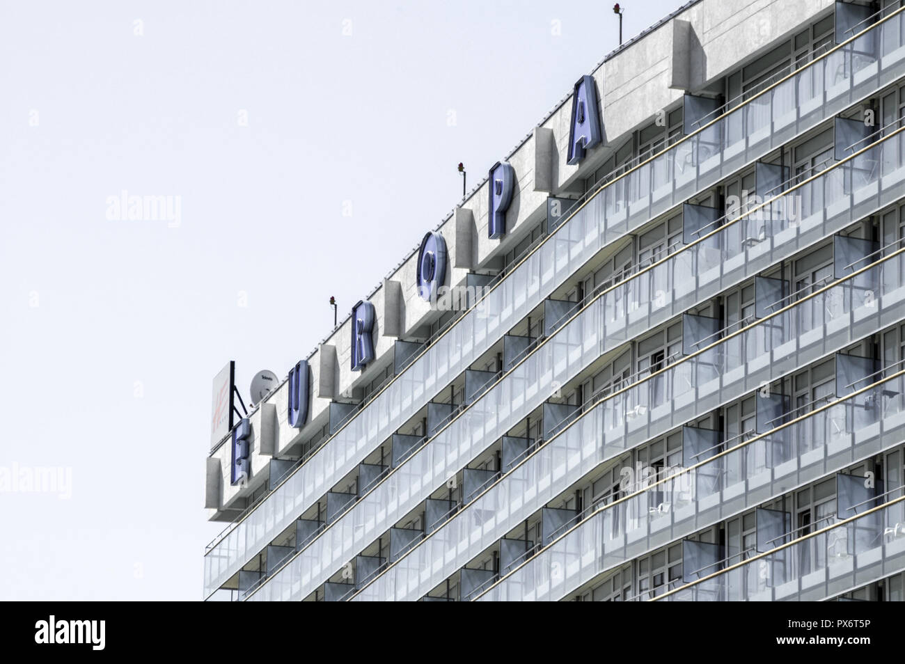 Küste des Schwarzen Meeres, Tourist Resort Eforie Nord, Hotel Europa, Rumänien, Eforie Nord Stockfoto