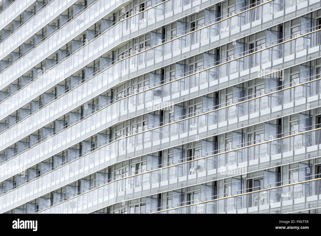 Küste des Schwarzen Meeres, Tourist Resort Eforie Nord, Hotel Europa, Rumänien, Eforie Nord Stockfoto