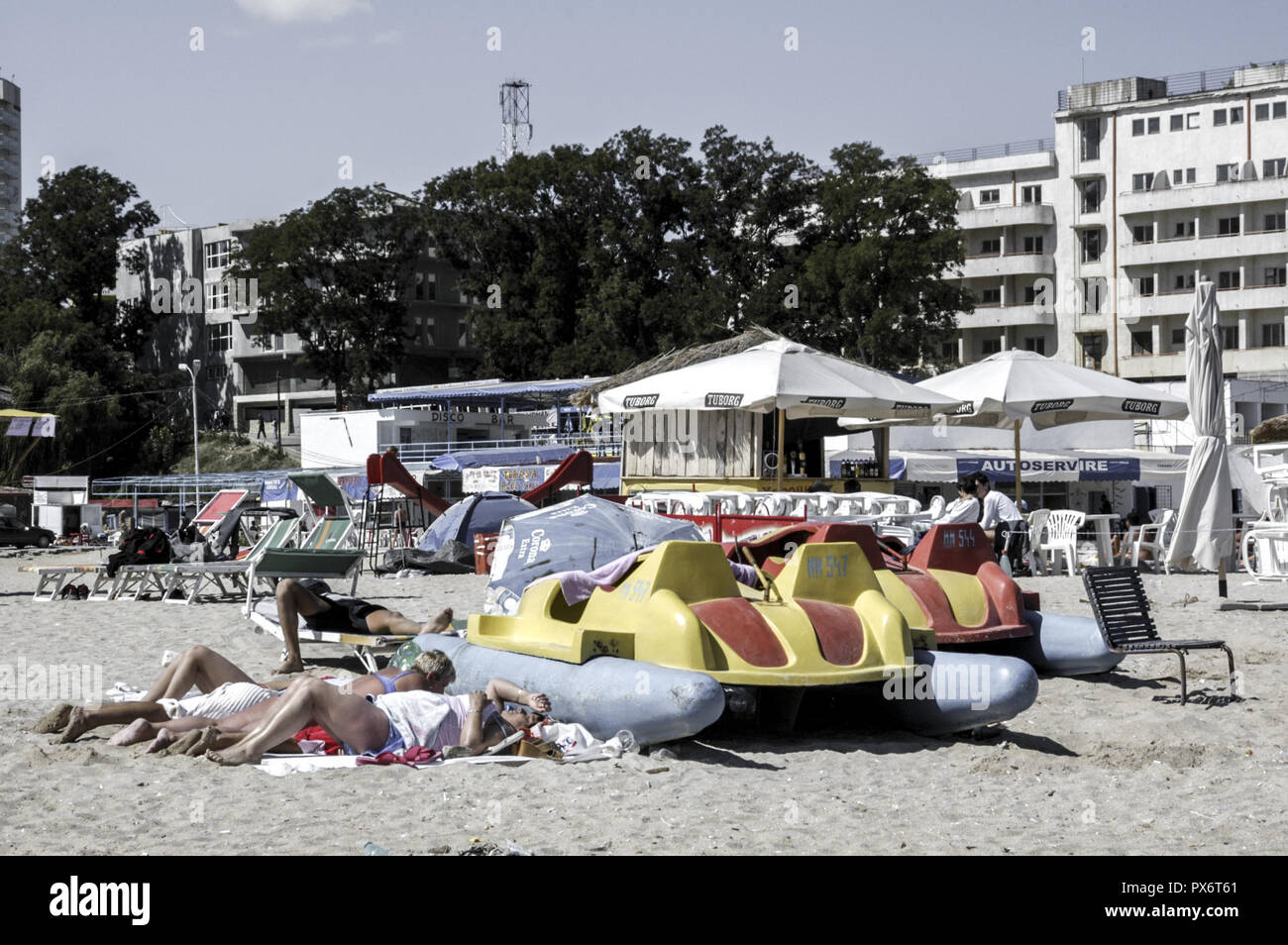 Küste des Schwarzen Meeres, Tourist Resort Eforie Nord, Eforie Nord Rumänien Stockfoto