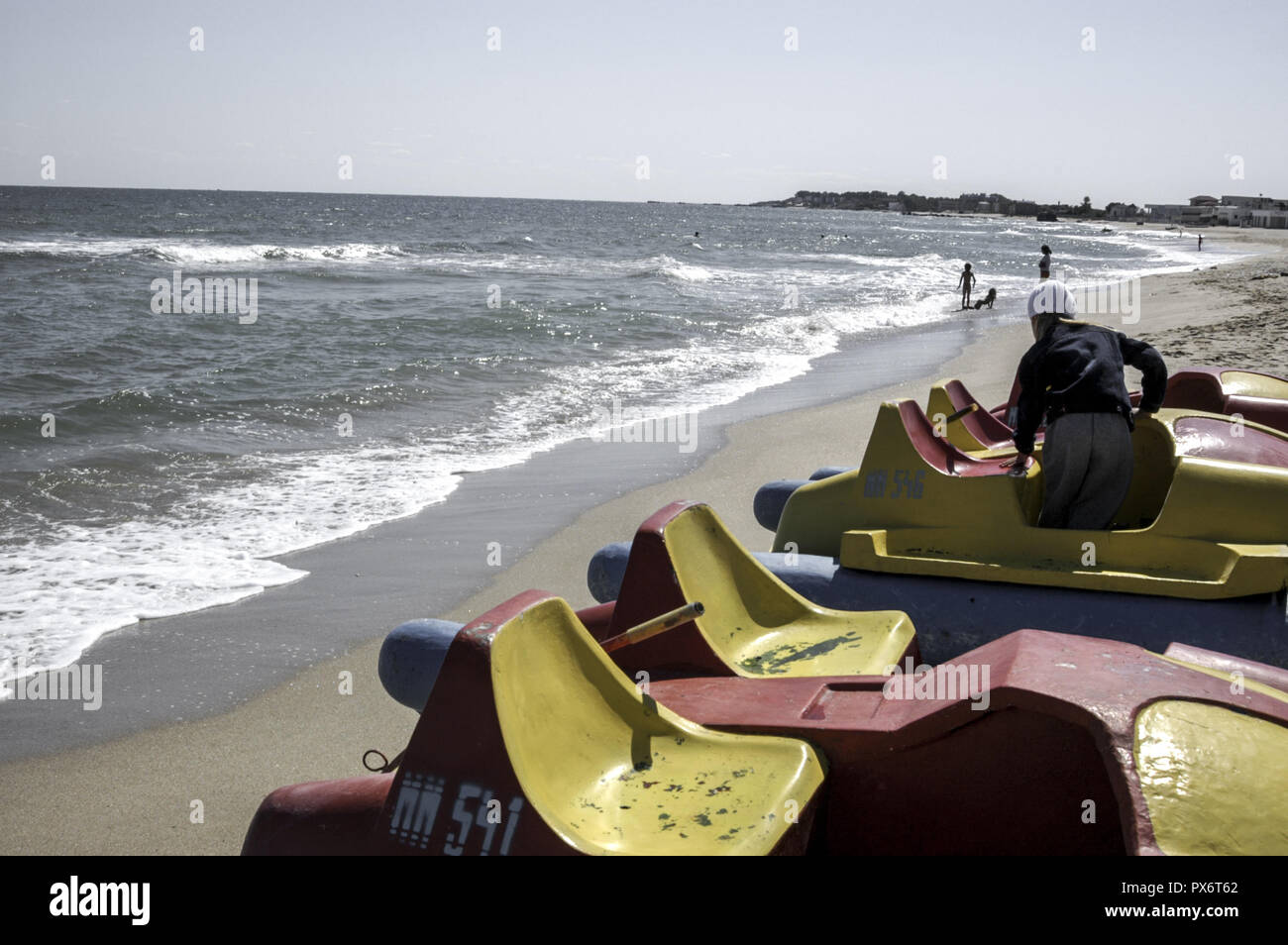 Küste des Schwarzen Meeres, Tourist Resort Eforie Nord, Eforie Nord Rumänien Stockfoto