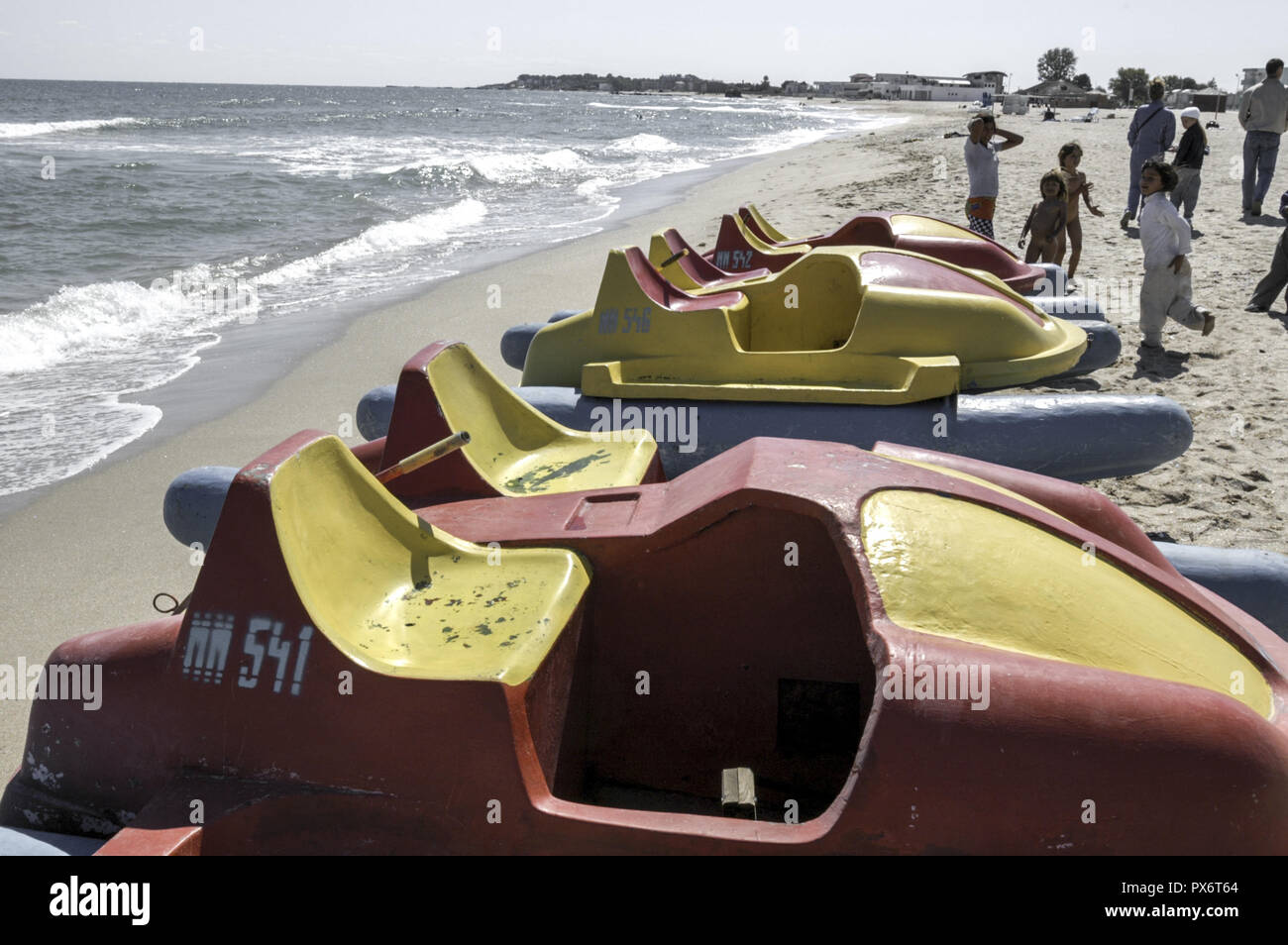 Küste des Schwarzen Meeres, Tourist Resort Eforie Nord, Eforie Nord Rumänien Stockfoto