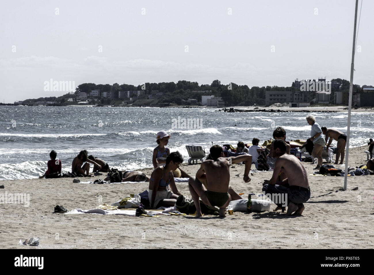 Küste des Schwarzen Meeres, Tourist Resort Eforie Nord, Eforie Nord Rumänien Stockfoto