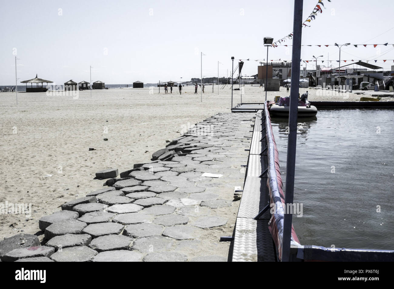 Küste des Schwarzen Meeres, Tourist Resort Eforie Nord, Eforie Nord Rumänien Stockfoto