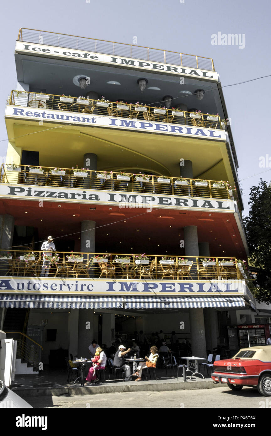 Küste des Schwarzen Meeres, tourist resort, Imperial, Eforie Nord, Eforie Nord Rumänien Stockfoto