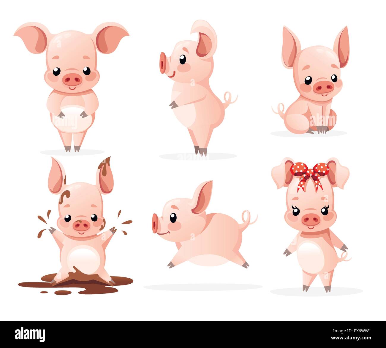 Schweine Karikatur Bilder
