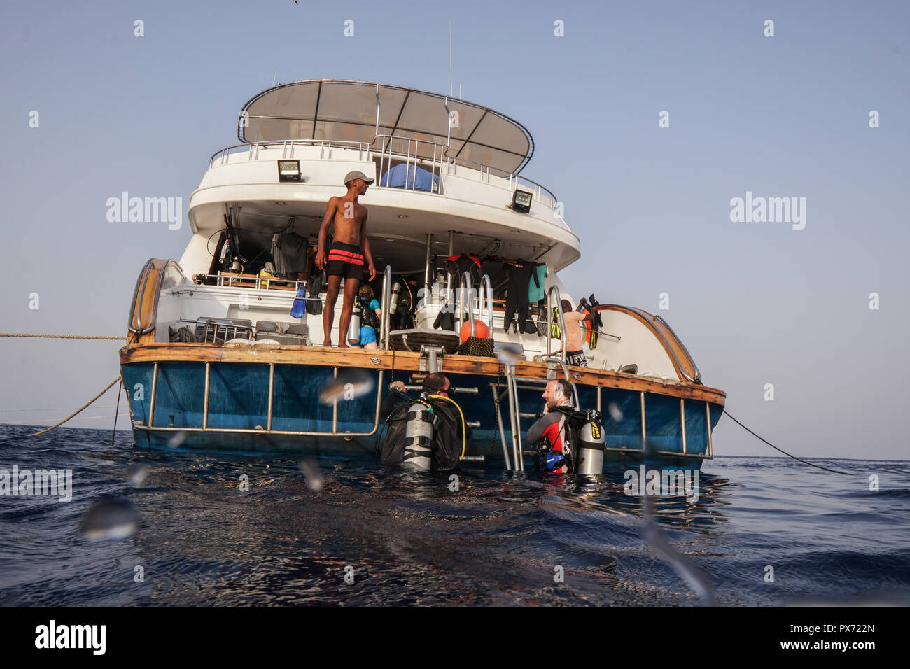 SCUBA Diving Safari Tauchsafari im Roten Meer Stockfoto