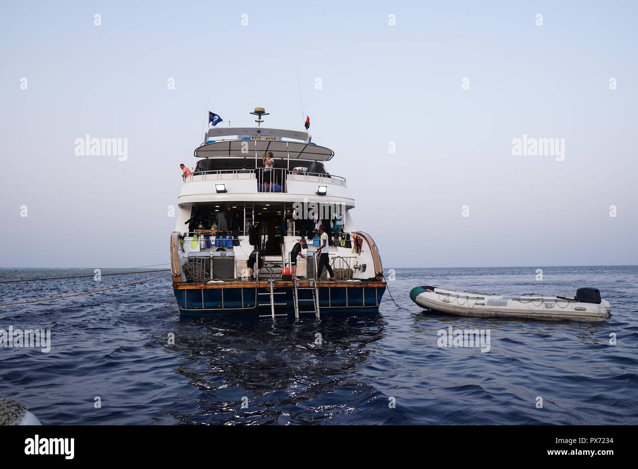 SCUBA Diving Safari Tauchsafari im Roten Meer Stockfoto