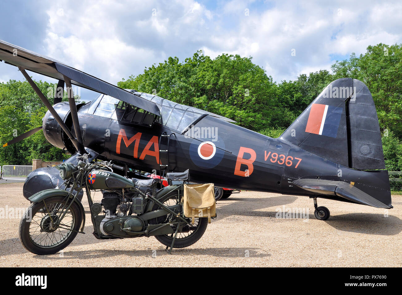 Westland Lysander II. Weltkrieg RAF Royal Air Force Flugzeug für geheime Nachtflüge mit Agenten oder Spionen nach Frankreich während des Krieges Stockfoto