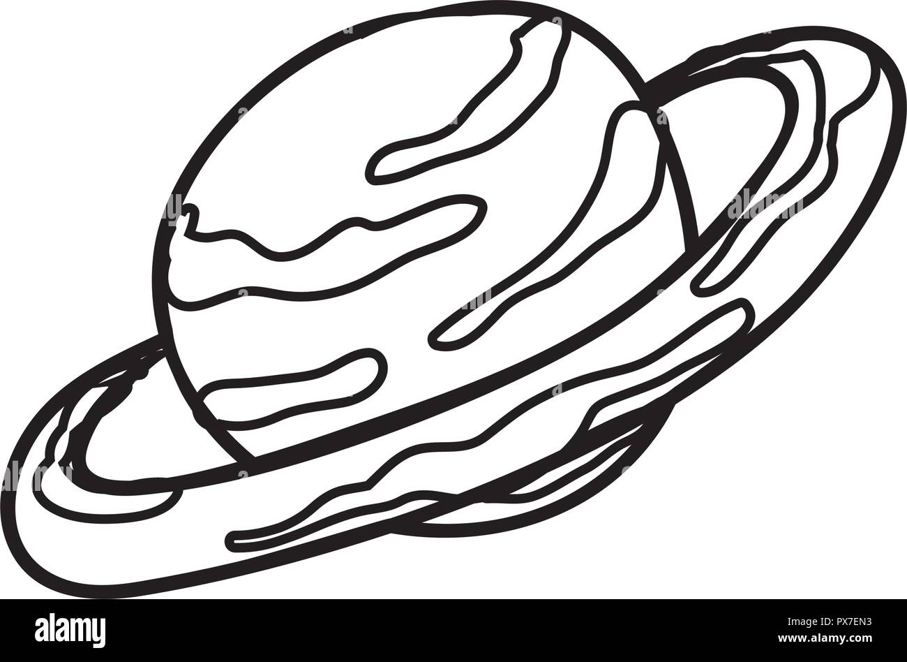 Saturn Planet Speicher Symbol Vektor illustration Design Stock Vektor