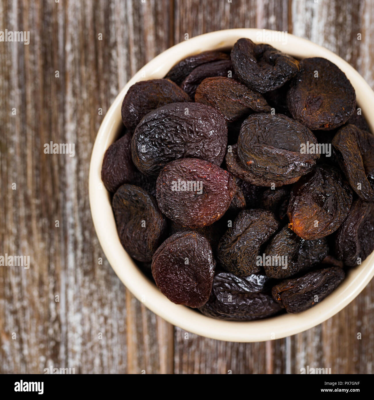 Gesunde Organische getrocknete Aprikosen Hintergrund Stockfoto