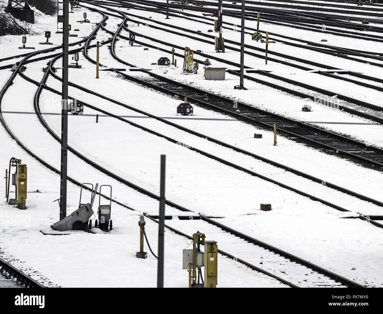 Bahnhof Passau, Deutschland, Süddeutschland, Passau Stockfoto