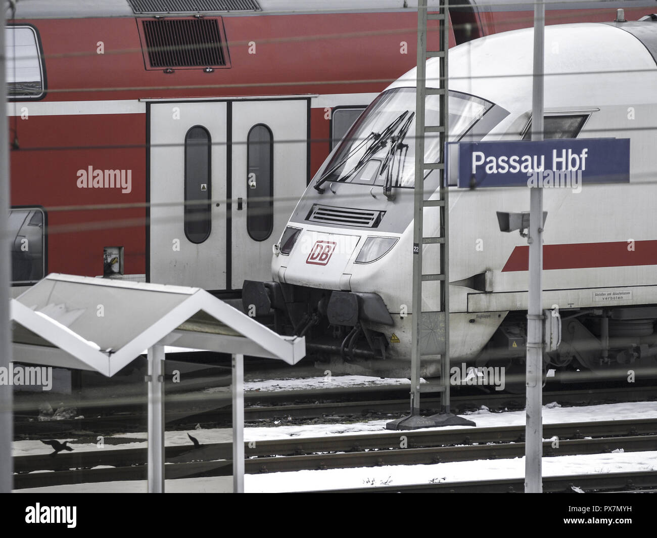 Bahnhof Passau, Deutschland, Süddeutschland, Passau Stockfoto