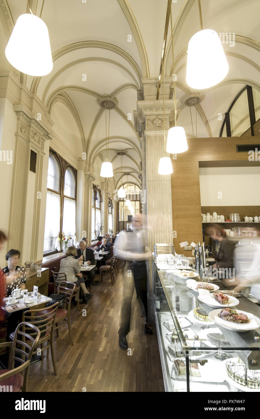Staatsoper Cafe, Österreich, Wien Stockfoto